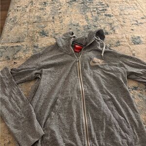 Nike Women’s Heather Gray Full-Zip Hoodie